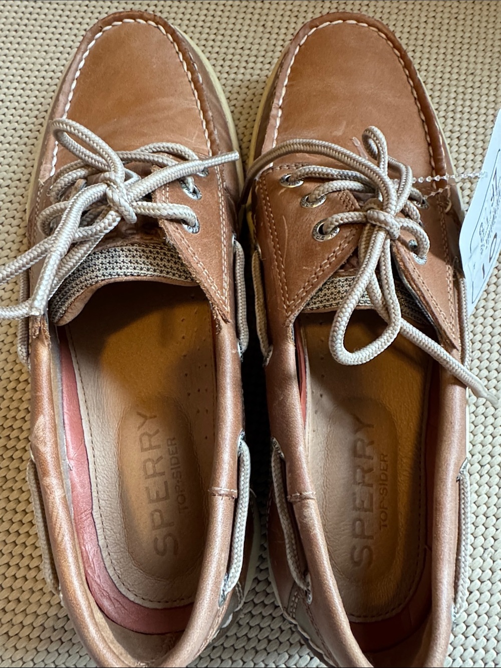 Men's Sperry Billfish Leather Boat Shoes in Brown - Size 10 - Picture 2 of 4